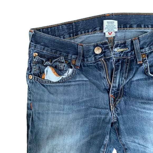 VINTAGE True Religion Jeans Size 32 STRAIGHT Blue - Picture 7 of 7